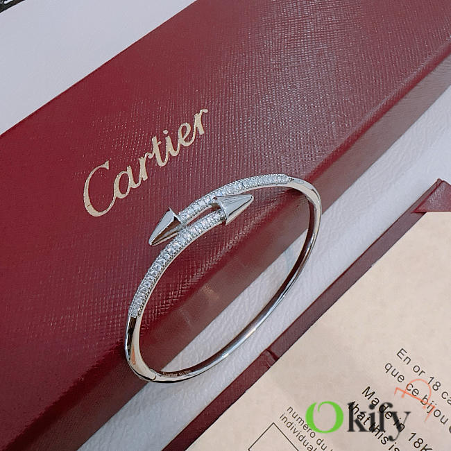 Okify Cartier V Silver Ring 26662 - 1