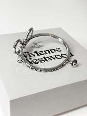 Okify Vivienne Westwood Bow Silver Bracelet - 6