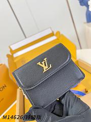 Okify Louis Vuitton Tiny Recto Verso Bloom Black Card Holder M14614 10x8x2cm - 1
