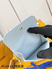 Okify Louis Vuitton Tiny Recto Verso Bloom Light Blue Card Holder M14614 10x8x2cm - 5