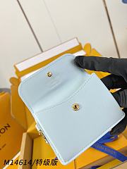 Okify Louis Vuitton Tiny Recto Verso Bloom Light Blue Card Holder M14614 10x8x2cm - 2