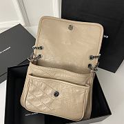 Okify YSL Niki Baby Bag In Beige Vintage Leather 22x16.5x12cm    - 3