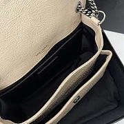 Okify YSL Niki Baby Bag In Beige Vintage Leather 22x16.5x12cm    - 2