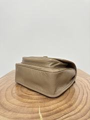 Okify YSL Niki Baby Bag In Light Brown Vintage Leather 22x16.5x12cm    - 6