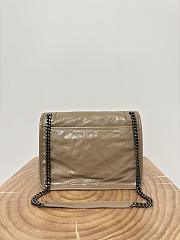 Okify YSL Niki Bag In Light Brown Vintage Leather 28x20.5x8.5cm - 2