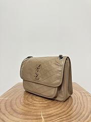 Okify YSL Niki Bag In Light Brown Vintage Leather 28x20.5x8.5cm - 6