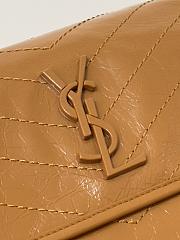 Okify YSL Niki Bag In Brown Caramel Vintage Leather 28x20.5x8.5cm - 4