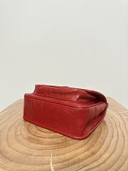 Okify YSL Niki Baby Bag In Red Vintage Leather 22x16.5x12cm    - 4