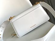 Okify Bvlgari Serpenti East West Maxi Chain Bag In White 28x17x6cm - 5