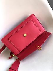 Okify Bvlgari Serpenti East West Maxi Chain Bag In Dark Pink 28x17x6cm - 5