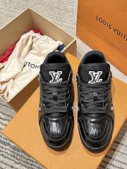 Okify Louis Vuitton Black Epi Men Sneakers - 6