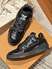 Okify Louis Vuitton Black Epi Men Sneakers - 2