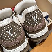 Okify Louis Vuitton Brown Denim Monogram Sneakers - 5