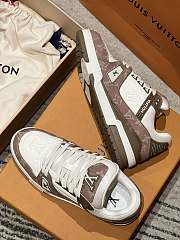 Okify Louis Vuitton Brown Denim Monogram Sneakers - 2