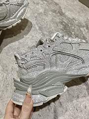 Okify Balenciaga Runner Crystal Gray Sneakers - 4