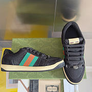Okify Gucci Black Screener Sneakers  - 3