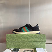 Okify Gucci Black Screener Sneakers  - 1