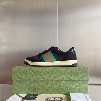 Okify Gucci Black Screener Sneakers 