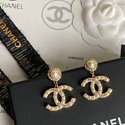 Okify CC Gold Earrings With Small Pearls  - 5