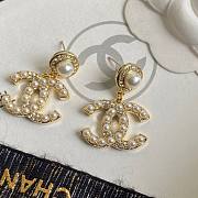 Okify CC Gold Earrings With Small Pearls  - 6