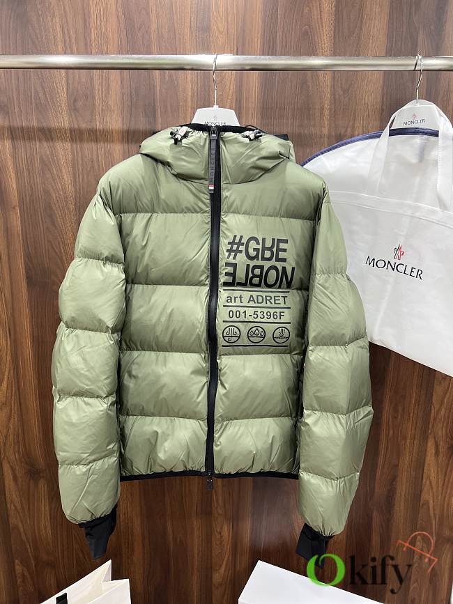 Okify Moncler Mazod Green Down Jacket For Men  - 1