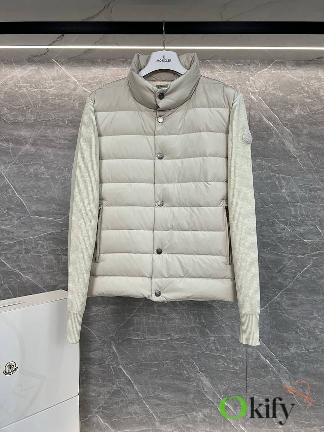 Okify Moncler Cream Down Jacket Unisex  - 1