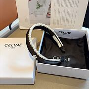 Okify Celine Black Headband Pearl Attached - 4