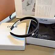 Okify Celine Black Headband Pearl Attached - 2