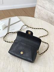 Okify CC Handle Flap Bag Black 11.5x19.5x5cm - 6