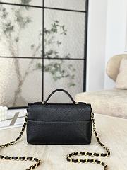 Okify CC Handle Flap Bag Black 11.5x19.5x5cm - 5