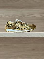Okify Bottega Veneta Orbit Sneakers Gold 3cm - 6