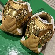 Okify Bottega Veneta Orbit Sneakers Gold 3cm - 4