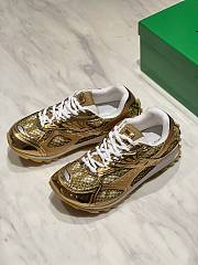 Okify Bottega Veneta Orbit Sneakers Gold 3cm - 2