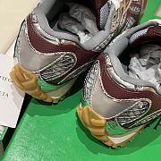 Okify Bottega Veneta Orbit Sneakers Red Burgundy 3cm - 6