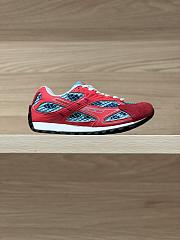 Okify Bottega Veneta Orbit Sneakers Red With Suede Toe - 5