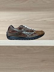 Okify Bottega Veneta Orbit Sneakers Pink With Suede Toe - 2