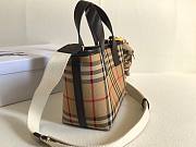 Okify Burberry Check Tote Bag Beige 27x16.5x9.5cm - 5