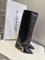 Okify Balmain Anthem High Boots Black 10.5cm - 4