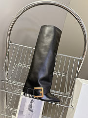 Okify Balmain Anthem High Boots Black 10.5cm - 1