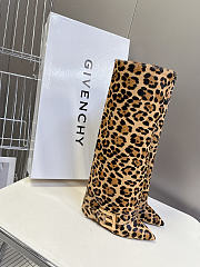 Okify Balmain Anthem High Boots Leopard 10.5cm - 6