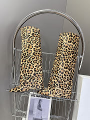 Okify Balmain Anthem High Boots Leopard 10.5cm - 4