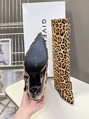 Okify Balmain Anthem High Boots Leopard 10.5cm - 3