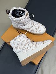 Okify Louis Vuitton Cloud Ankle Snow Boots Beige 1AISHT - 2