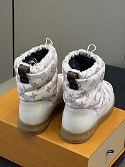 Okify Louis Vuitton Cloud Ankle Snow Boots Beige 1AISHT - 3
