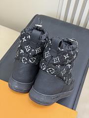 Okify Louis Vuitton Cloud Ankle Snow Boots Black 1AIVAI - 6