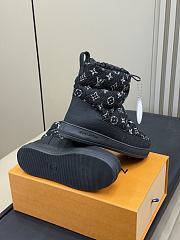 Okify Louis Vuitton Cloud Ankle Snow Boots Black 1AIVAI - 3