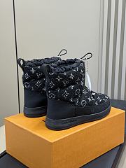 Okify Louis Vuitton Cloud Ankle Snow Boots Black 1AIVAI - 4