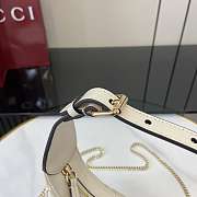 Okify Gucci Marmont Half Moon Bag White 21.5x11x5cm - 5
