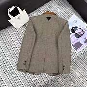 Okify Prada Brown Vest Jacket  - 6