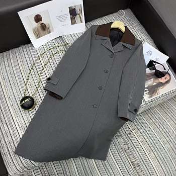 Okify MiuMiu Gray Long Blazer 
